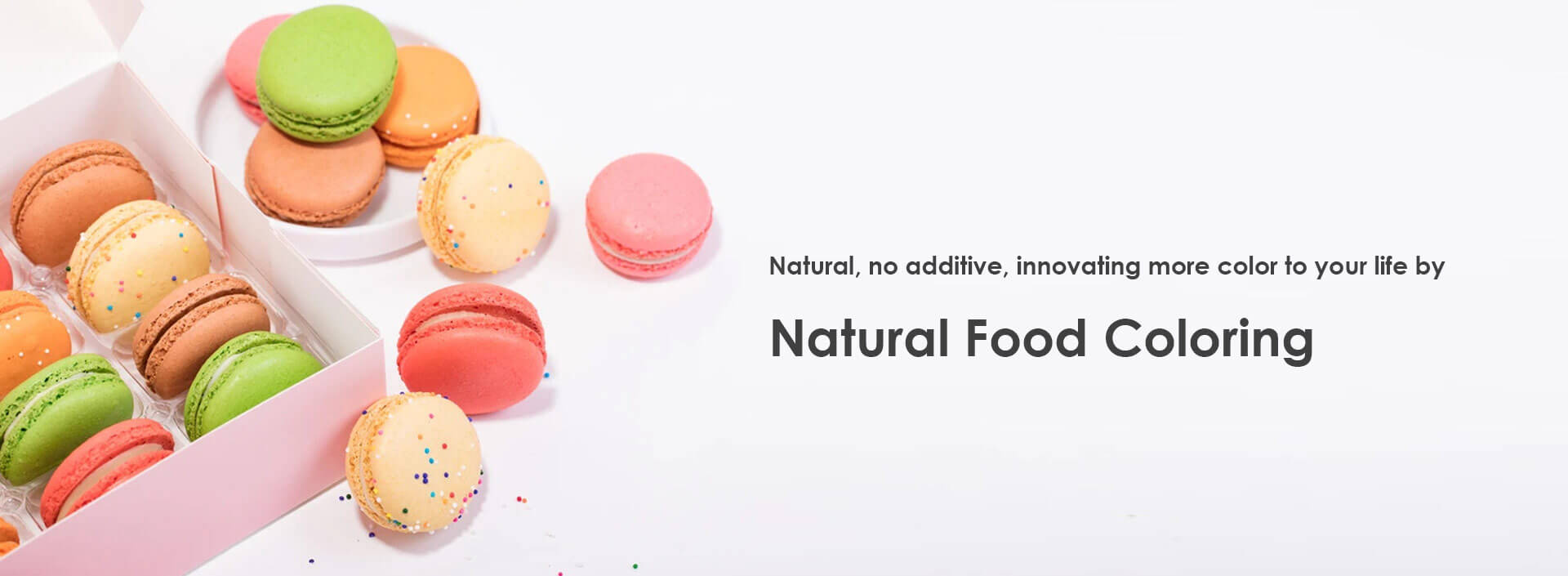 Naural, no additive, innovating more color to your life by natural food coloring